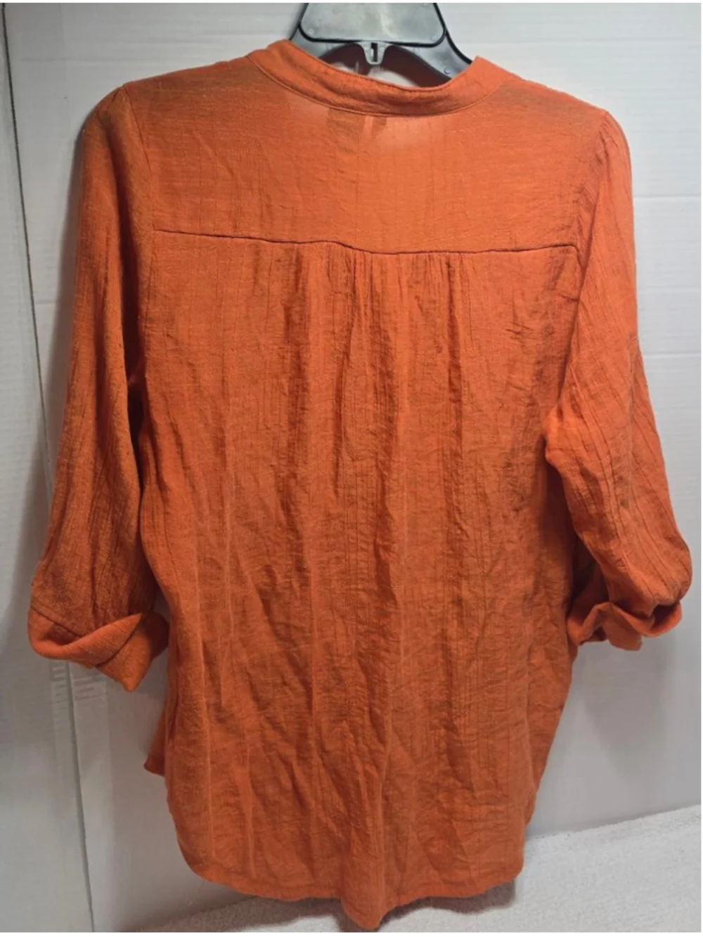 Women's New Directions Orange Tunic Top L - Picture 5 of 5